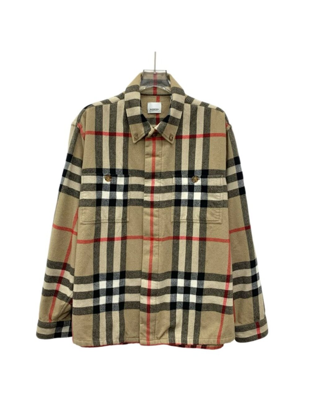 Burberry Brown Classic Check Wool Jacket